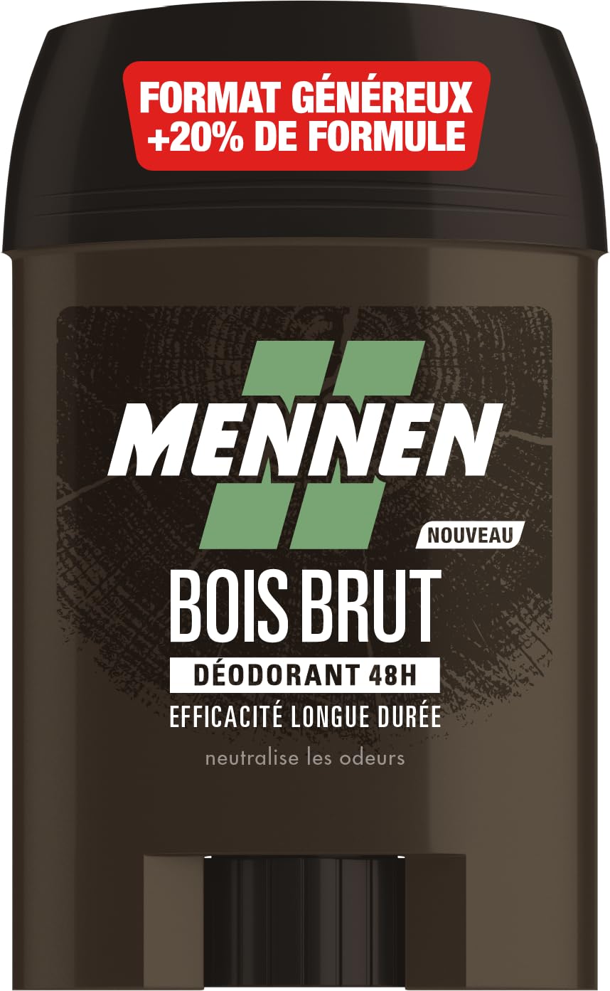 Mennen Natural Force dezodorant naturalny męski 48H szeroki kij bezalkoholowy zapobiegający powstawaniu śladów - Zestaw 6 szt