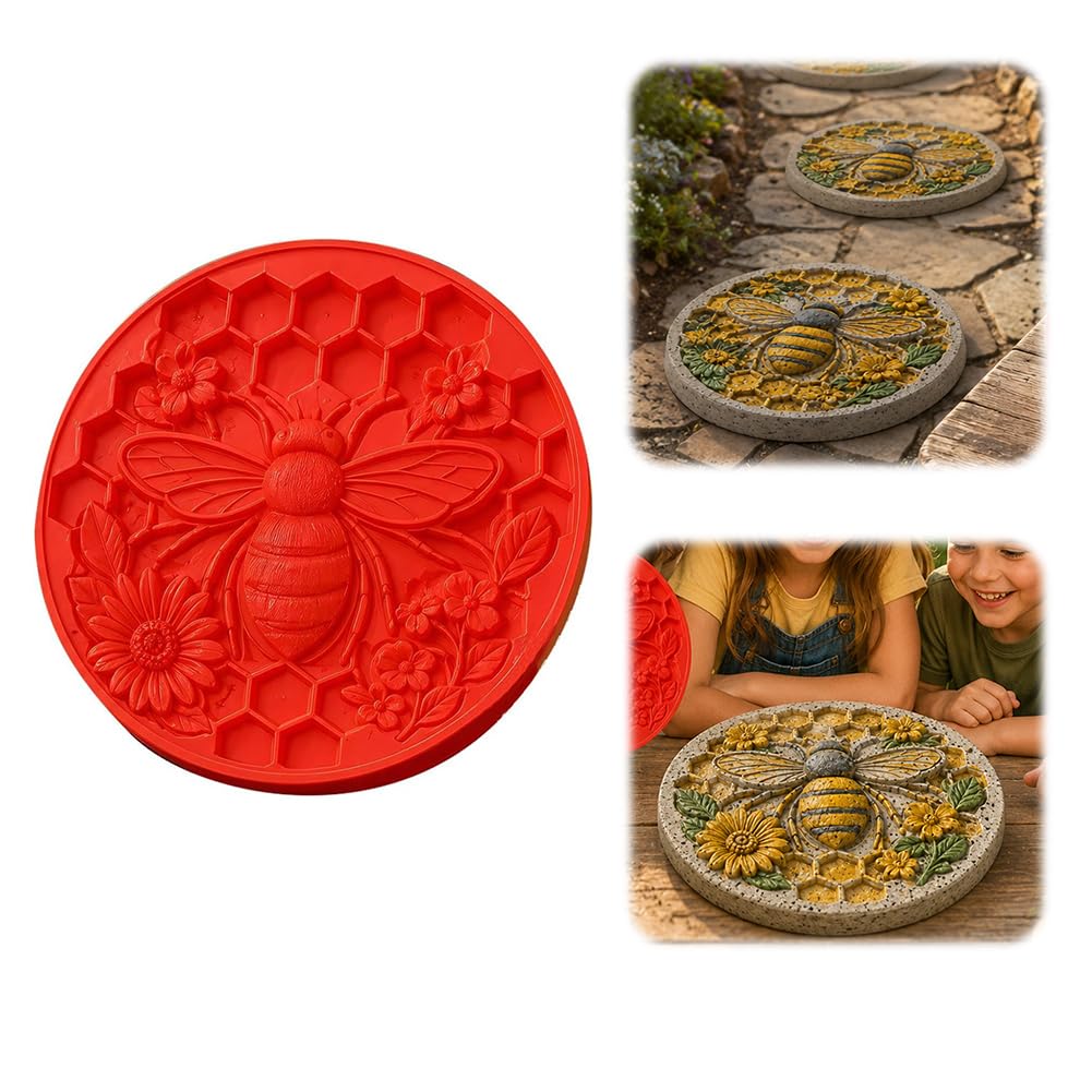Sunflower Stepping Stone Mold,Cement Casting Mould for Outdoor Landscaping