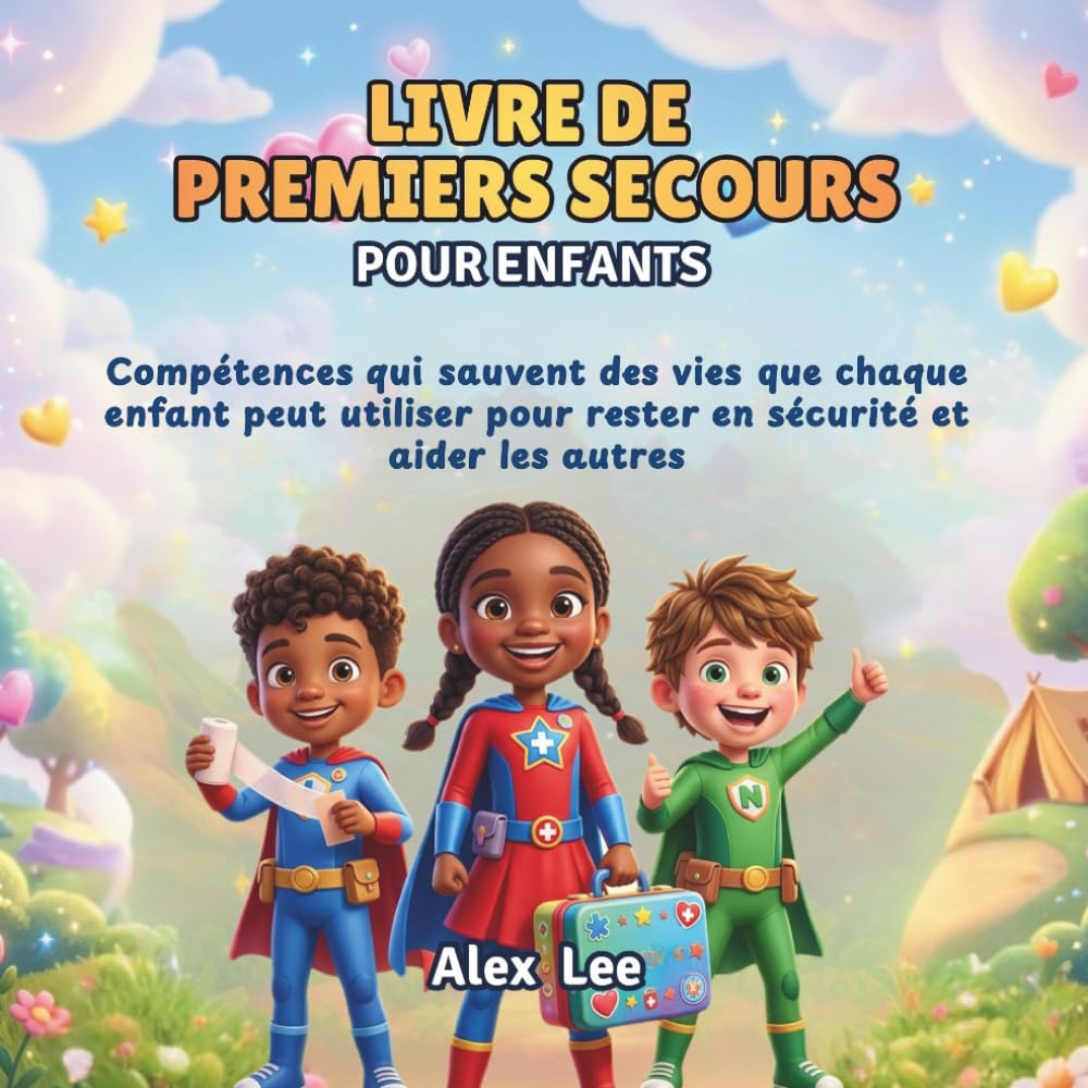 LIVRE DE PREMIERS SECOURS POUR ENFANTS: Compétences qui Sauvent des Vies que Chaque Enfant Peut Utiliser pour Rester en Sécurité et Aider les Autres