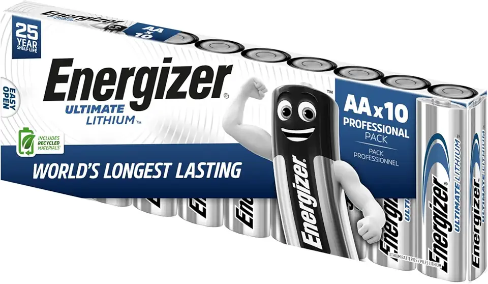 Energizer 634352 AA Ultimate Lithium Battery (Pack of 10)