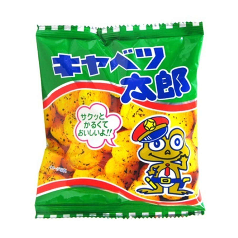 Kyabetsutaro Japanese Sauce Taste Snack 0.5oz 10Bags Frog