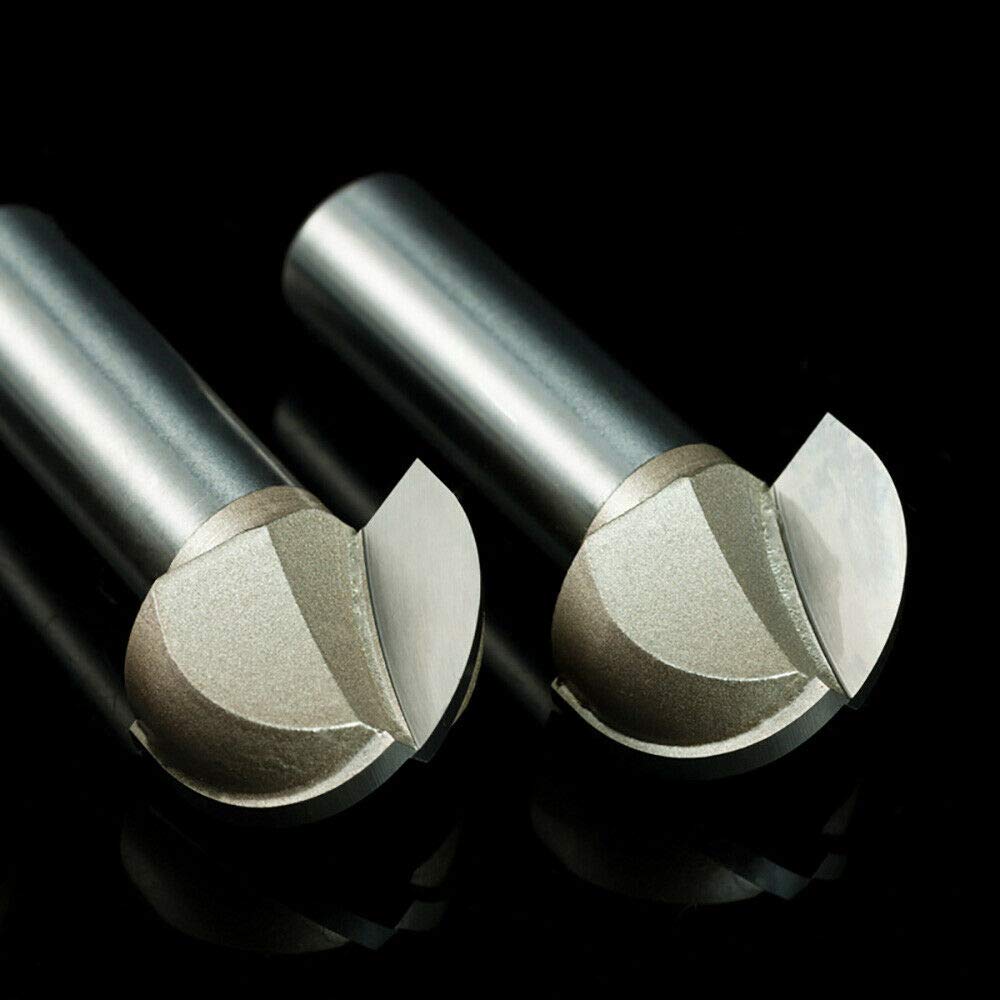 40 Pezzi Frese per Router CNC, Gambo da 1/8, Set di Punte per Intaglio per Fresatura CNC, Inclusa Fresa a Punta Piatta a 2 Flauti e Fresa a Punta Sferica, Rivestimento