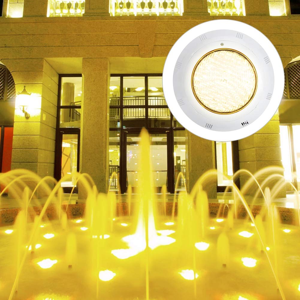 Wakects Teichlicht, an der Wand Montiertes LED-Licht 12 W 12 V Unterwasserlampenlicht, Aquarium-Brunnen-Teich-Pool-Unterwasserlandschaftslichtlampe
