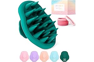 Cepillos para lavar baños: Cepillo de champú para masajeador de cuero cabelludo...