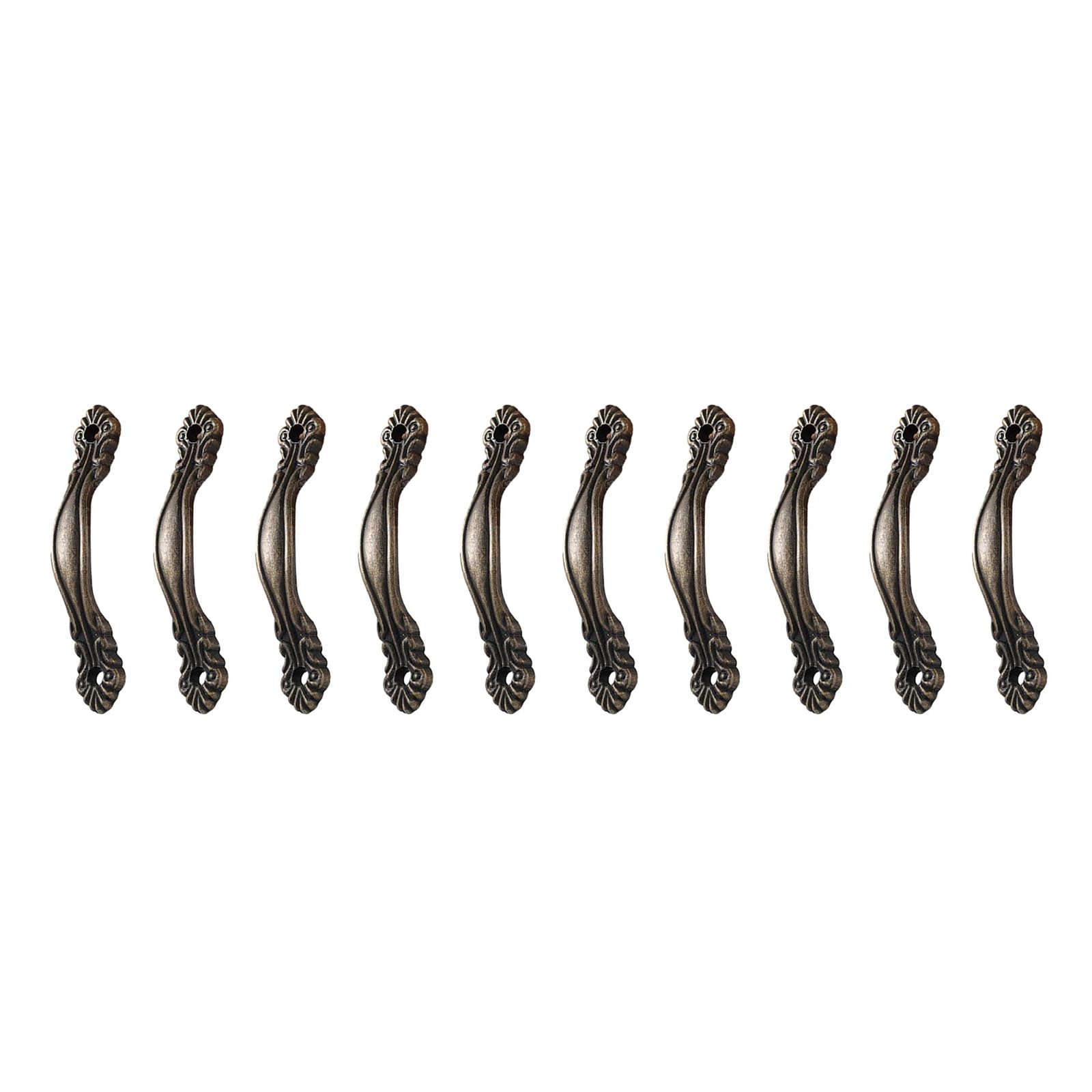 10pcs Zinc Alloy Knobs Drawer Handles Antique Pulls Lightweight Pull Handle for Wine Crates & Wood Storage Box Hardware