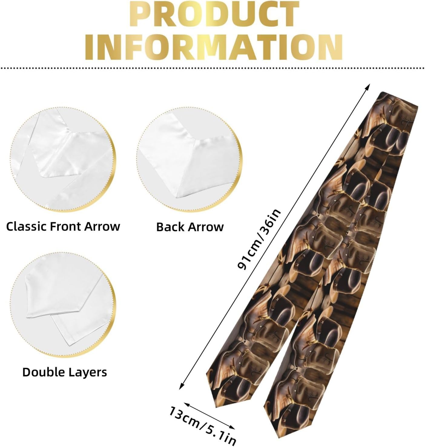 Cowboy Hat and Boots print Graduation Stole Honor Stole 72 Inches Long for Graduation Ceremony and Graduation Photos