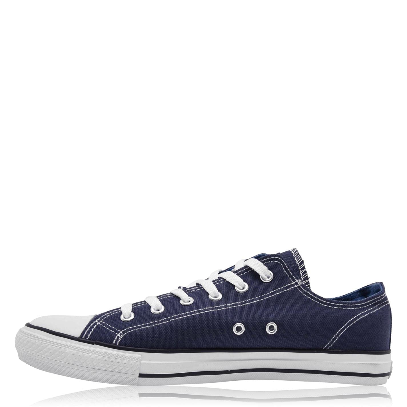 Soul CalCanvas Low Mens Trainers Navy 6 (39)
