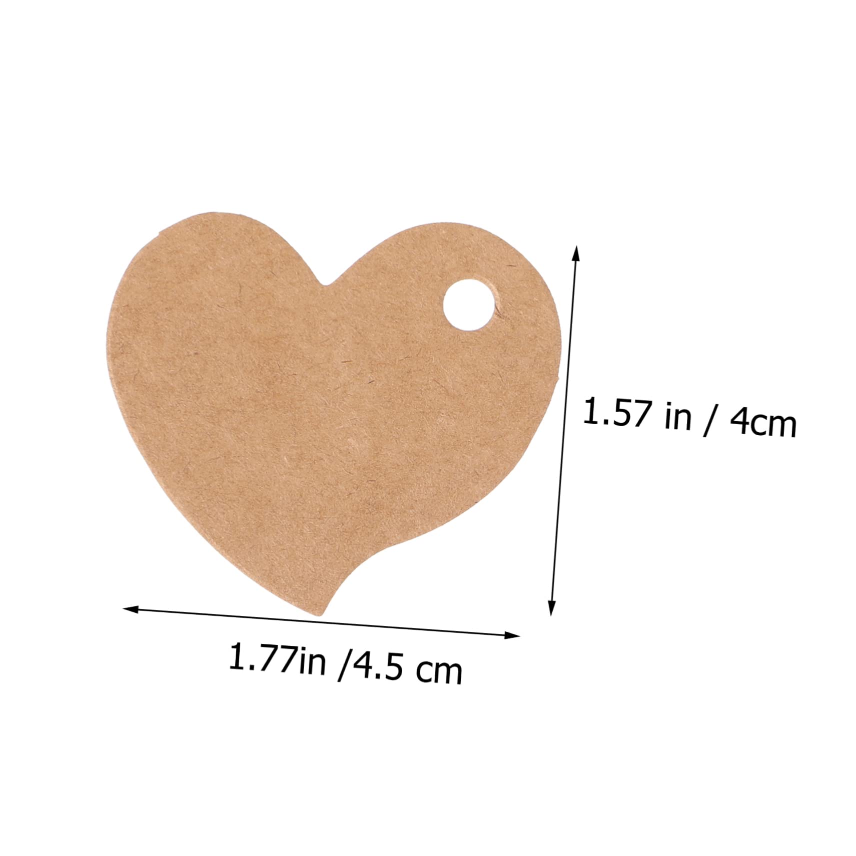 6 Pacchi Cuore Di Carta Kraft Etichetta Etichetta a Forma Di Cuore Etichette Regalo Kraft Per Confezione Regalo Di Carta Kraft Carta