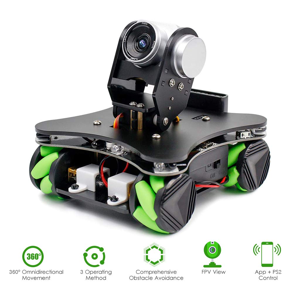 Buy Robot Car Coding Mecanum Wheel Smart Robot Kit Whit FPV Camera DIY ...
