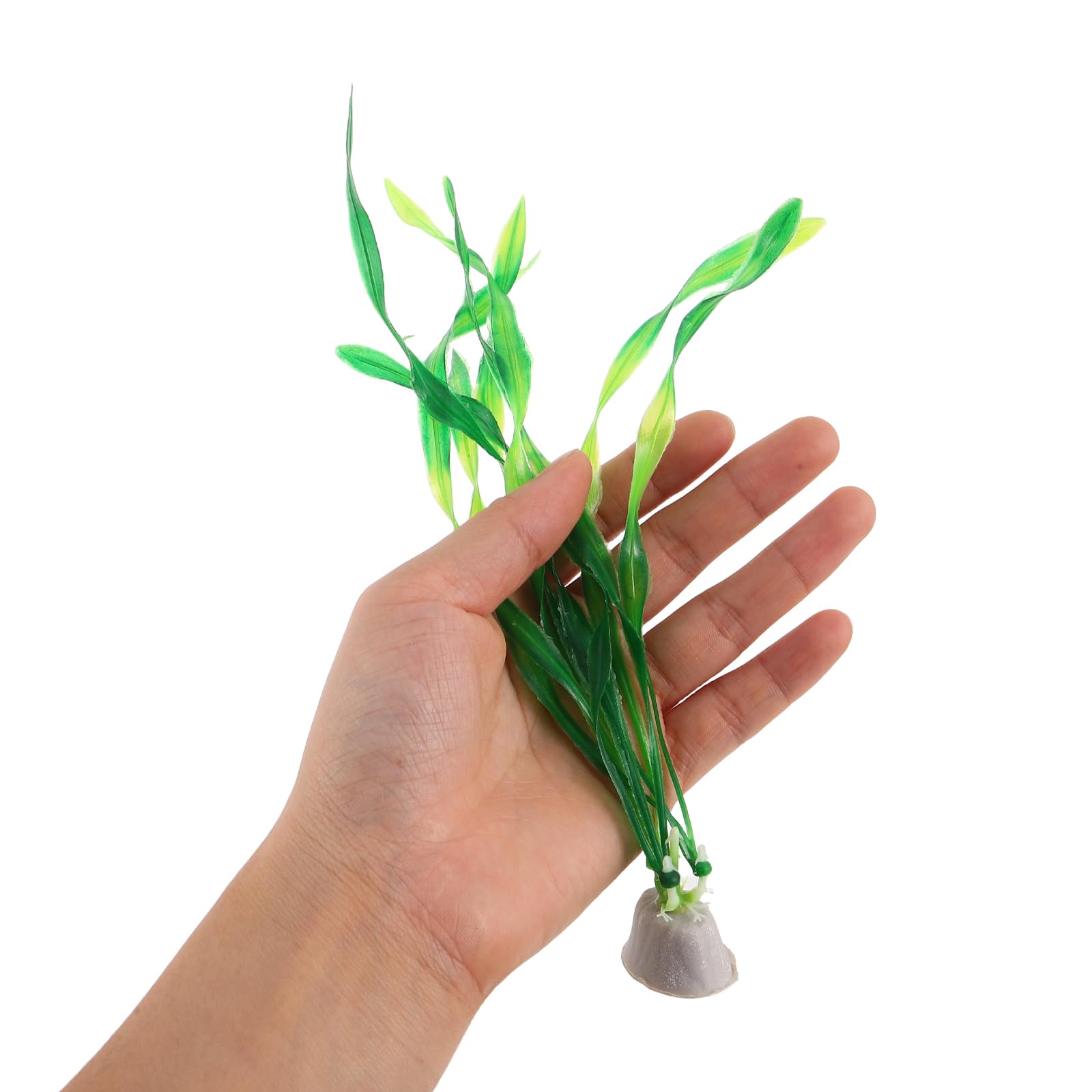 Künstliche Aquariumpflanzen 30 Stück 20cm Kunststoff Wasserpflanzen mit Sockel Grün Aquariendekoration Süßwasser Aquarium Zubehör