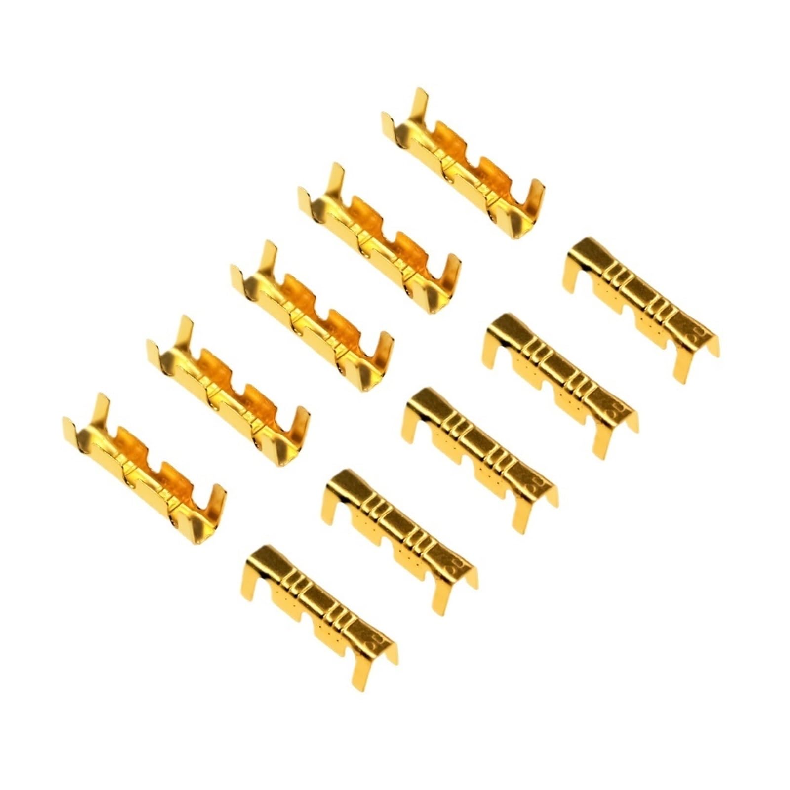 Brass Crimp Terminals 400pcs 453 /453C U-Shaped Terminal tab Cold Inserts Terminal Wire Connector belectricos Small Teeth Terminal 0.3-4.0mm²(453 0.3-1.5MM)