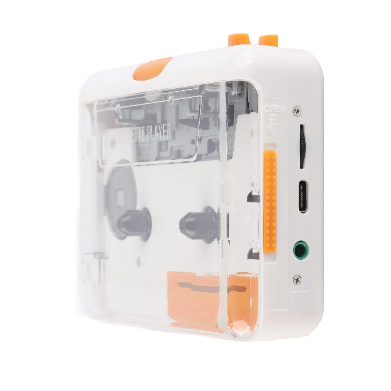 Cassette Player, Portable USB Cassette Converter MP3 Music Tape Player with Earphone Plug and Play for iPod PC