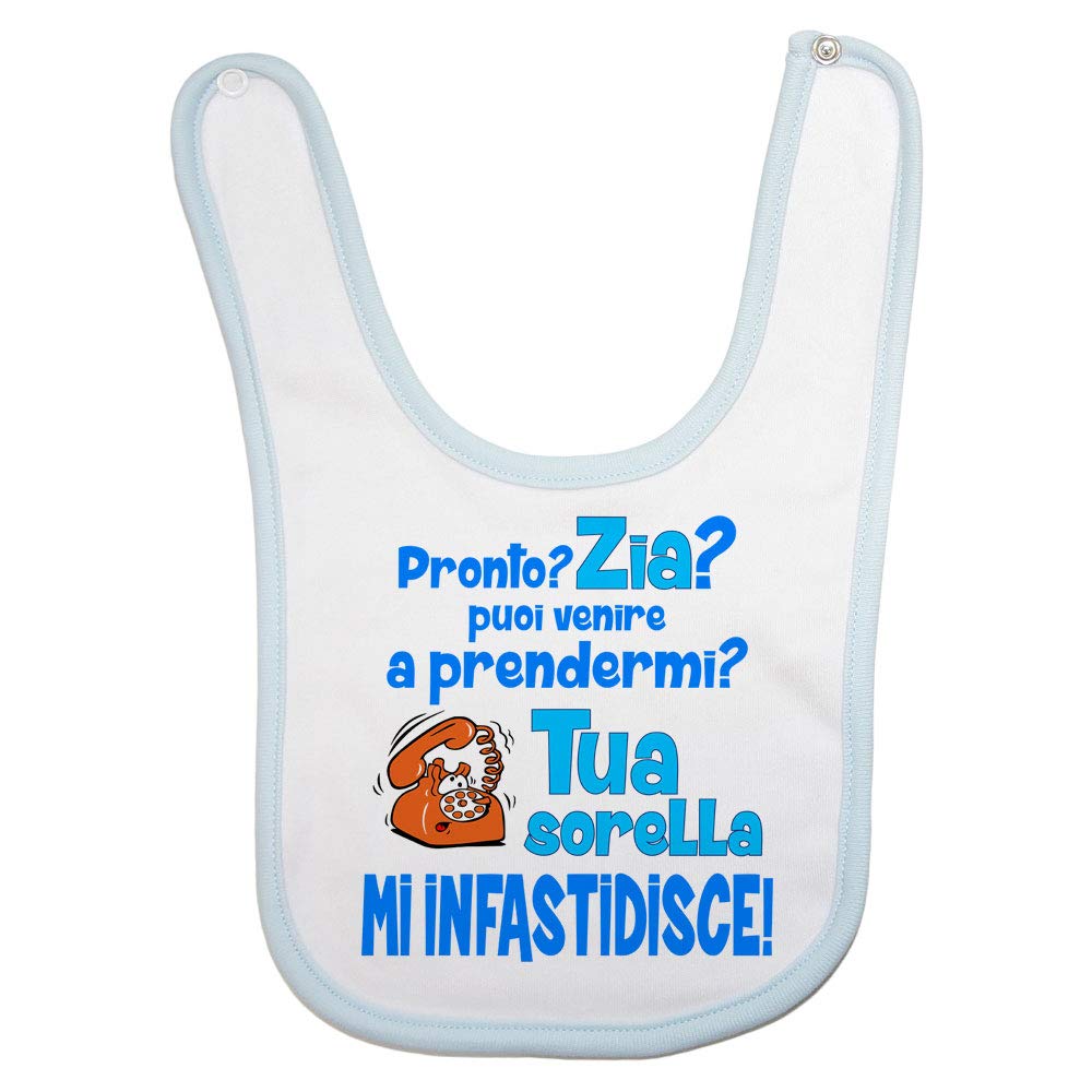 Fupies Bavaglino Neonato Personalizzato 'Io Sono Bella Ma Devi Vedere Mio Zio' - Made In Italy - 4
