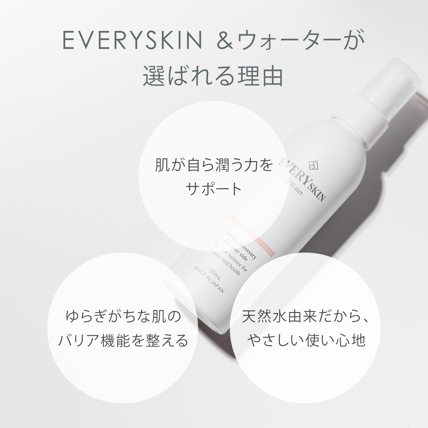 Amazon.co.jp: EVERYSKIN &ウォーター 強酸性水 健康肌 化粧水 日本製