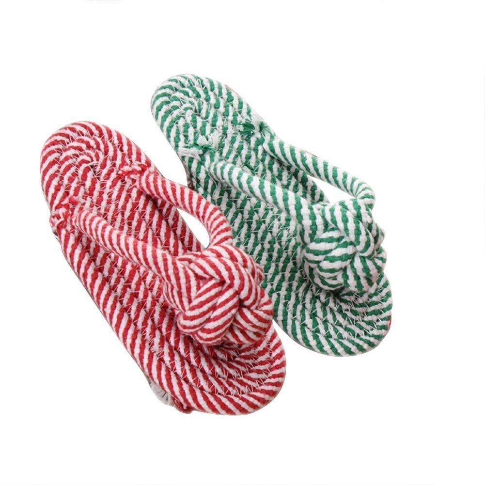 KITTY FLEX Cute Dog Puppy Pet Chew Toy Braided Slipper Molar Tooth Dental Cleaning Toys - Color May Vary (Pack of 2) (B08ZNL62LN) Amazon Price History, Amazon Price Tracker