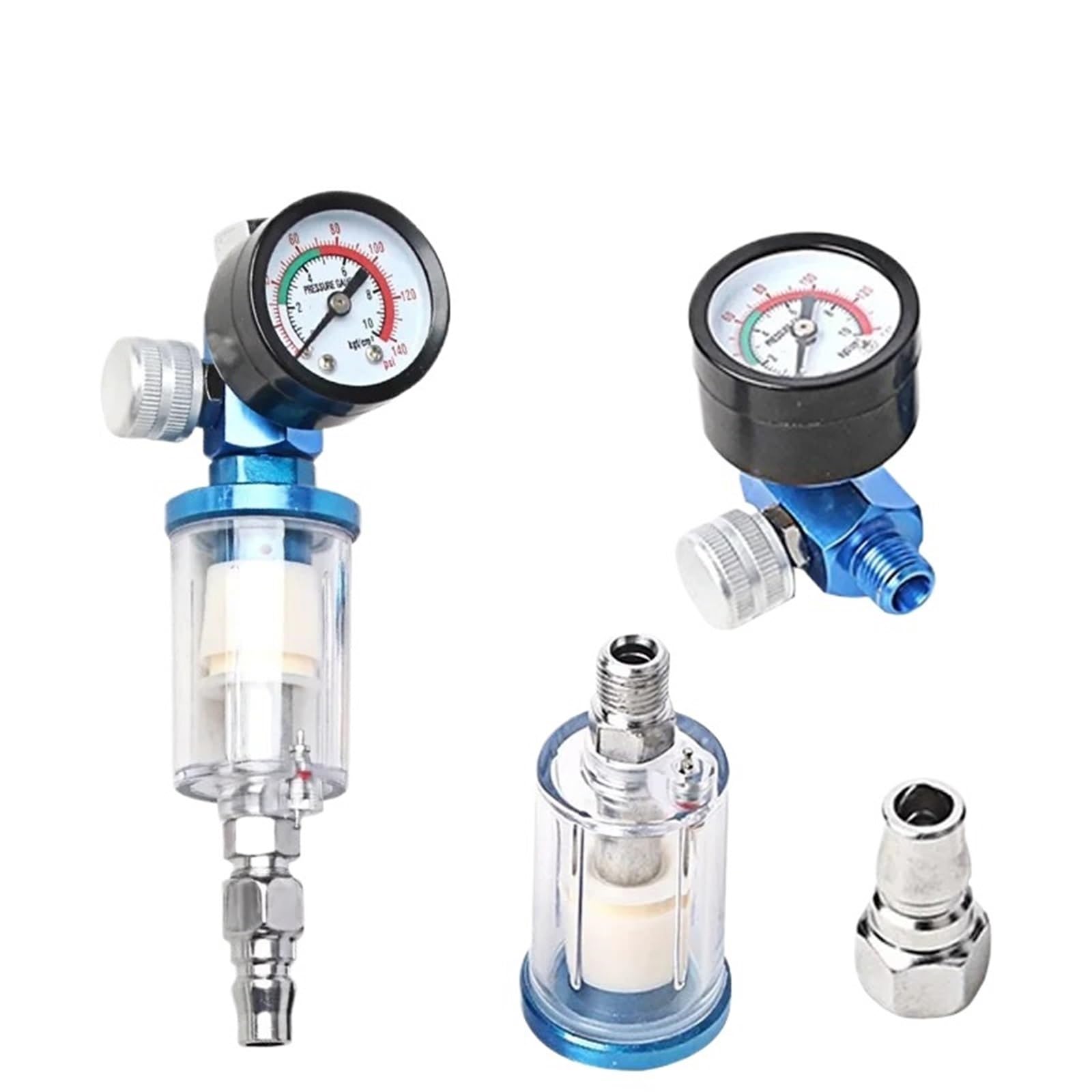 1/5 szt. separator oleju wodnego, nawilżający filtr powietrza do kompresora, narzędzie do malowania w sprayu, części w stylu europejskim 1/4" (tylko regulator, 1 szt.)
