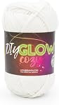 Lion Brand Yarn, DIY Glow Cozy, Glow in the Dark Yarn pour crocheter, tricoter & Artisanat, Neon Green, paquet de 1