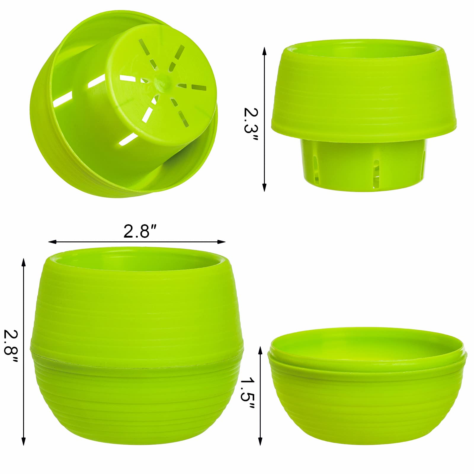 Amazon.com : Elsjoy 30 Pack Mini Succulent Pot, 3 Inch Plastic