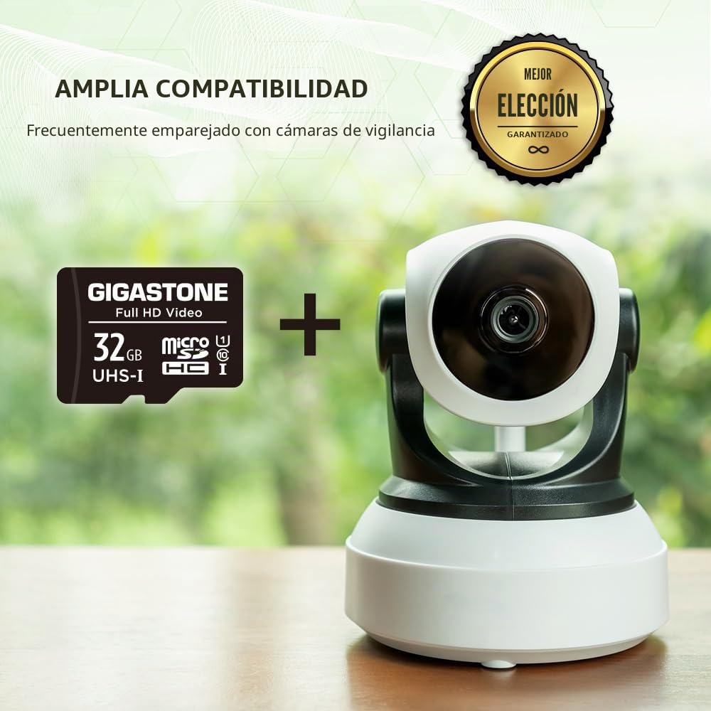 GIGASTONE Tarjeta de Memoria 32GB, 20 Tarjetas, Full HD Video, Compatible con cámaras de Seguridad, cámara de acción, Drone, Alta Velocidad hasta 90 MB/s, Clase 10 MicroSDHC con Adaptador