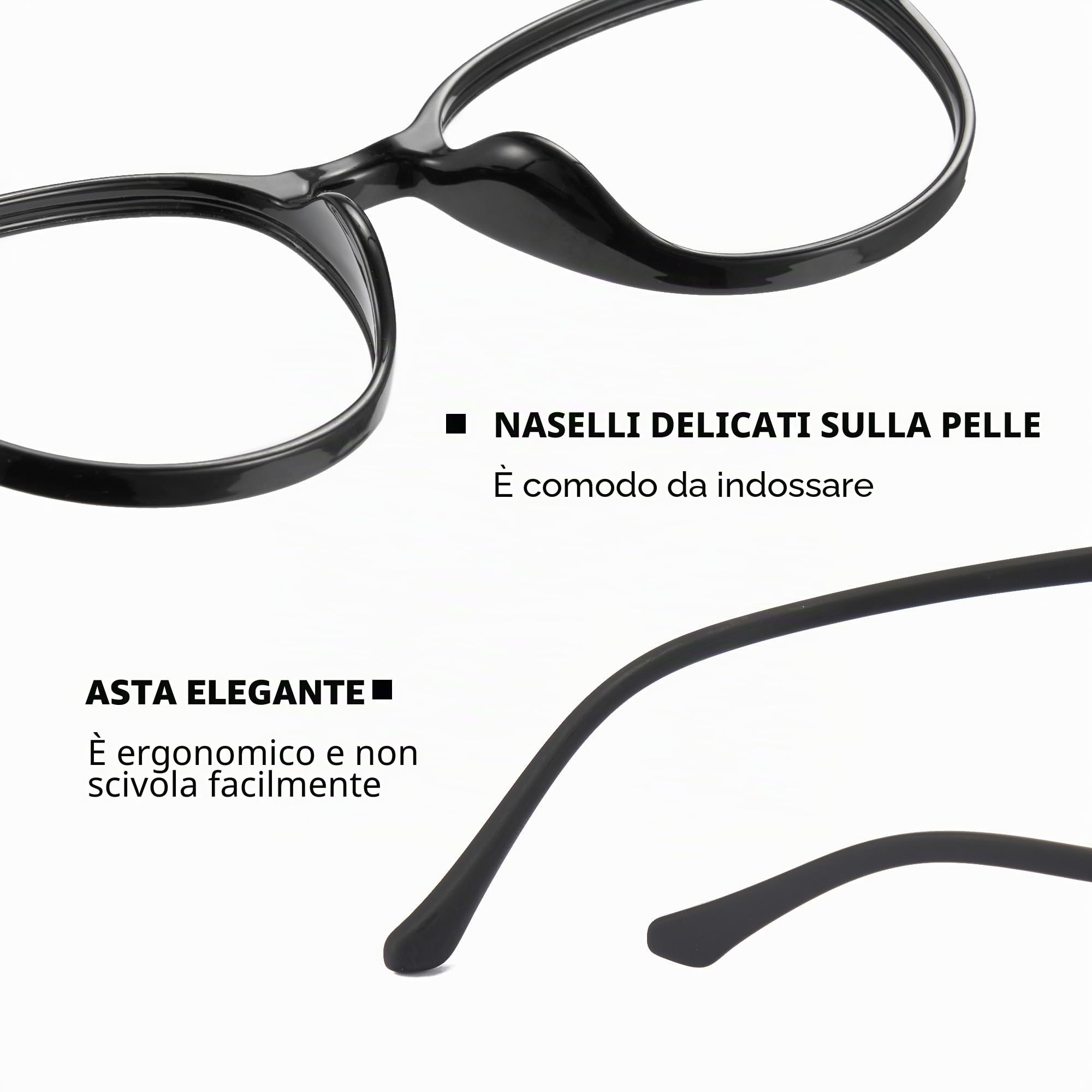 Cyxus Occhiali Luce Blu Uomo Donna Leggero Occhiali Da Computer Retrò Occhiali Anti Mal di Testa Affaticamento Degli Occhi 8350