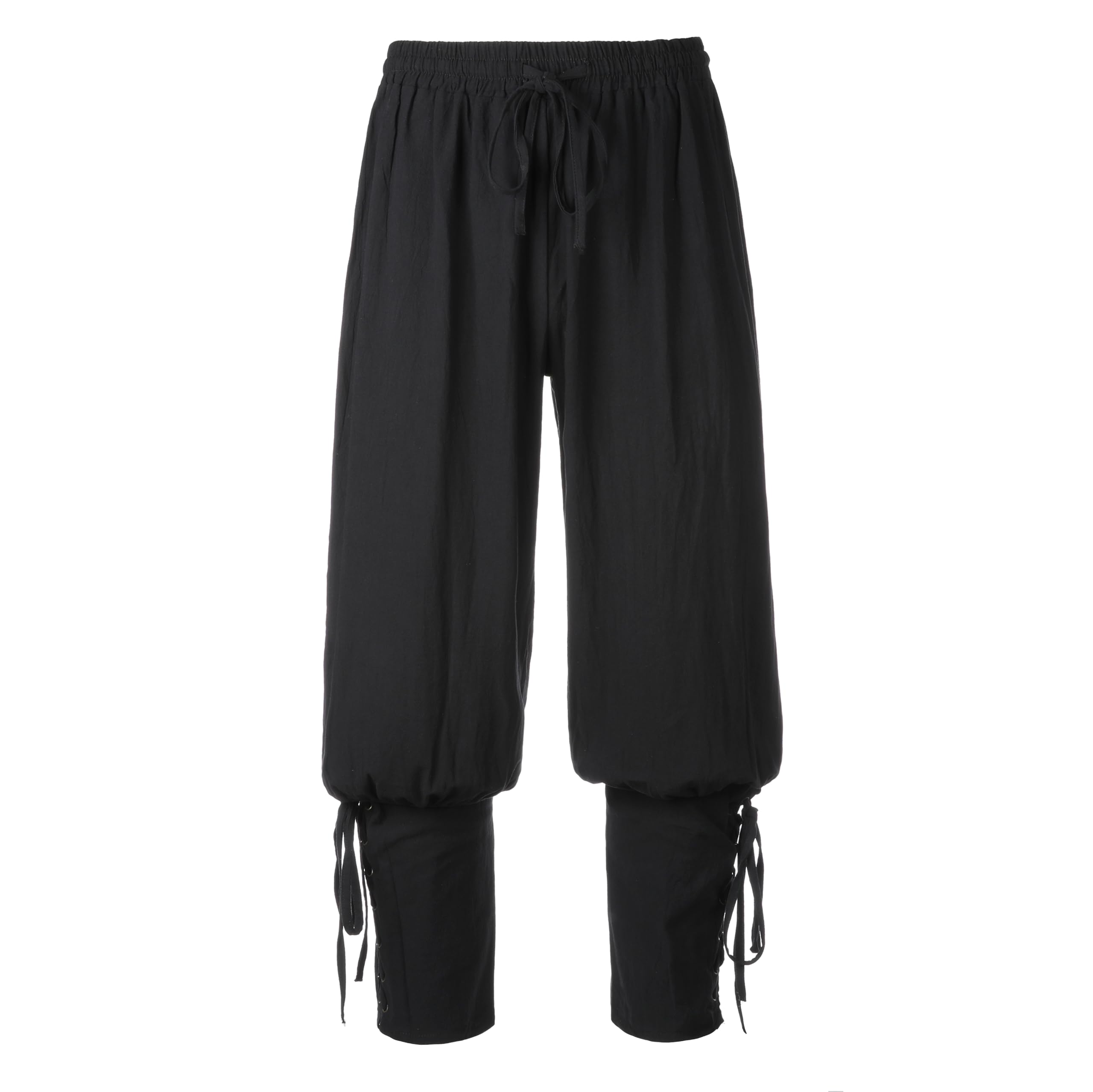 Pantaloni medievali da uomo, con lacci, per larp, pirata o vichinghi, per carnevale, Halloween o cosplay