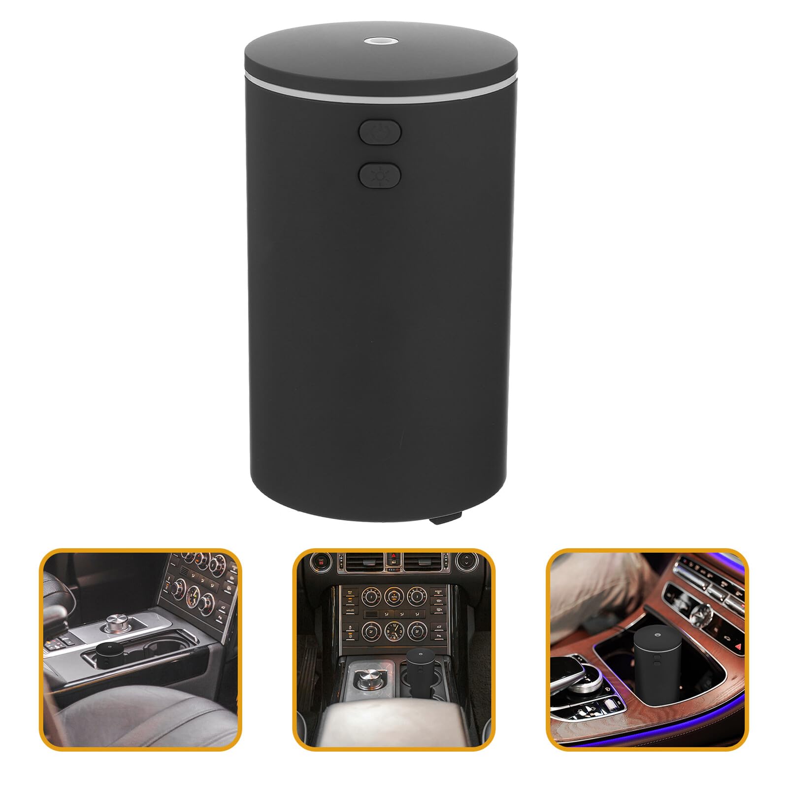 HANABASS Umidificatore USB per Auto e Scrivania Piccolo e Compatto con Funzione Purificatrice e Luce Notturna per Camera da Letto Ufficio e Piante Design Compatto e Alimentazione USB per
