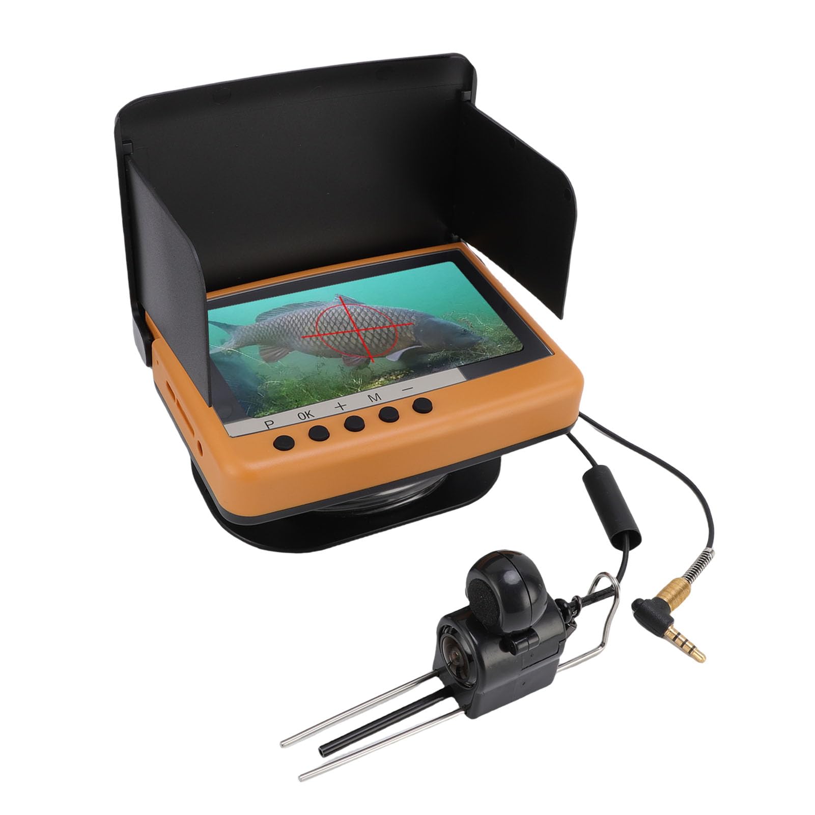 Annadue Caméra de Pêche sous-Marine 25 M Câble FHD Écran 4,5 Pouces