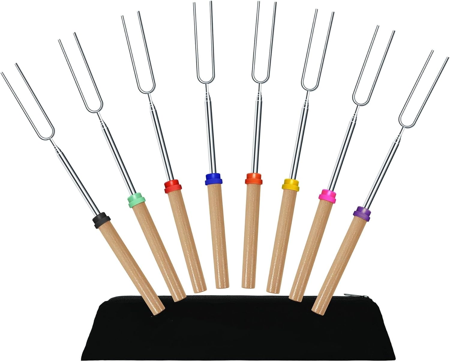 8 PCS Marshmallow Toasting Forks, Barbecue Forks Marshmallow Roasting