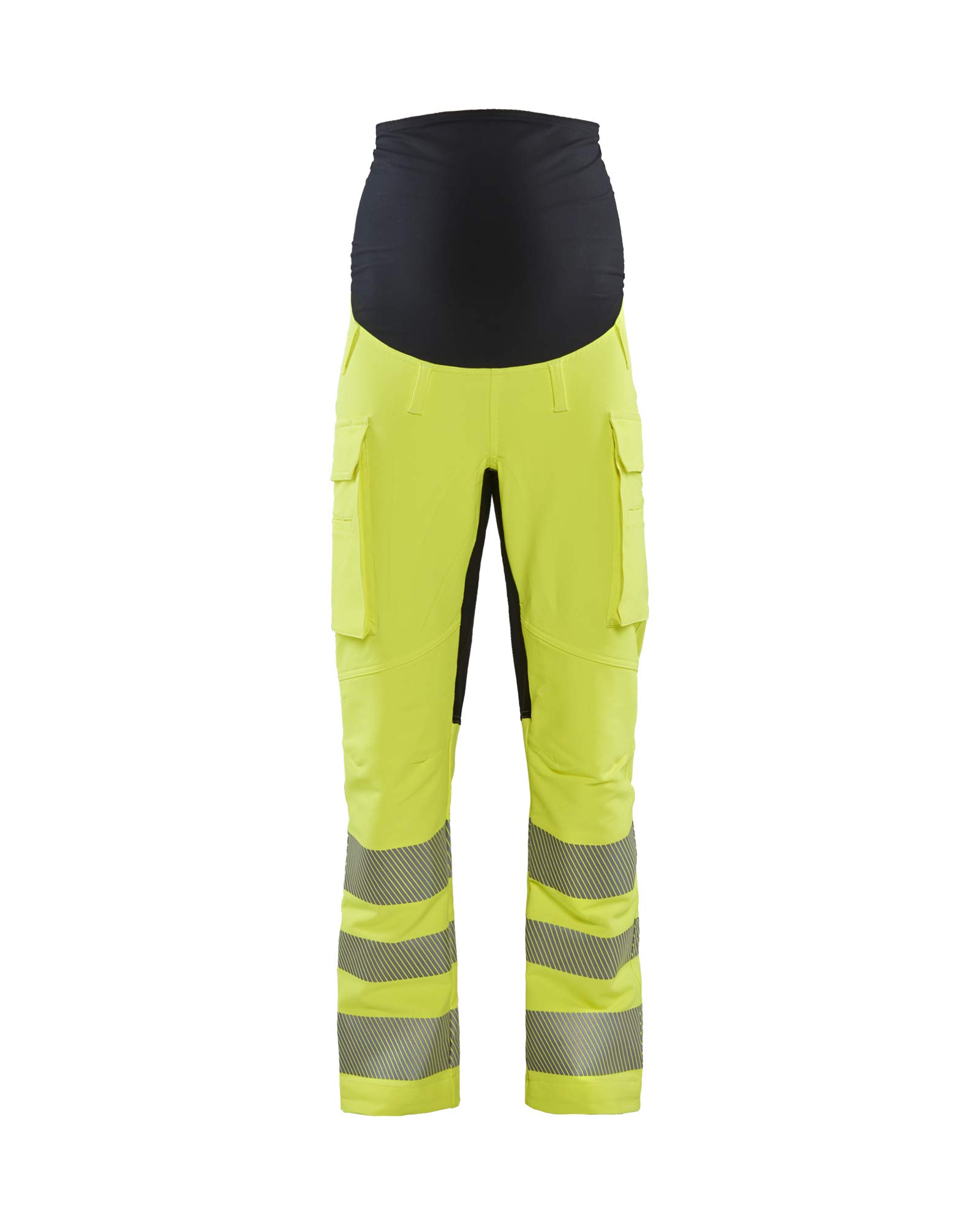 Blaklader 710016423399L - Pantaloni premaman in tessuto elasticizzato a 4 vie, colore: Giallo/​Nero, L