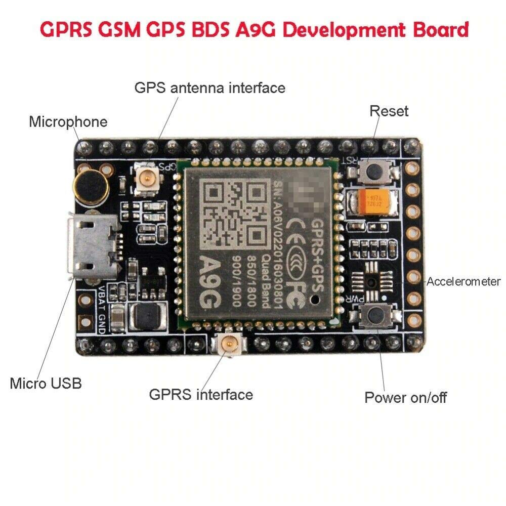 1 szt. A9G A9 moduł GSM GPRS GPS BDS A9G płyta rozwojowa Core Pudding z anteną