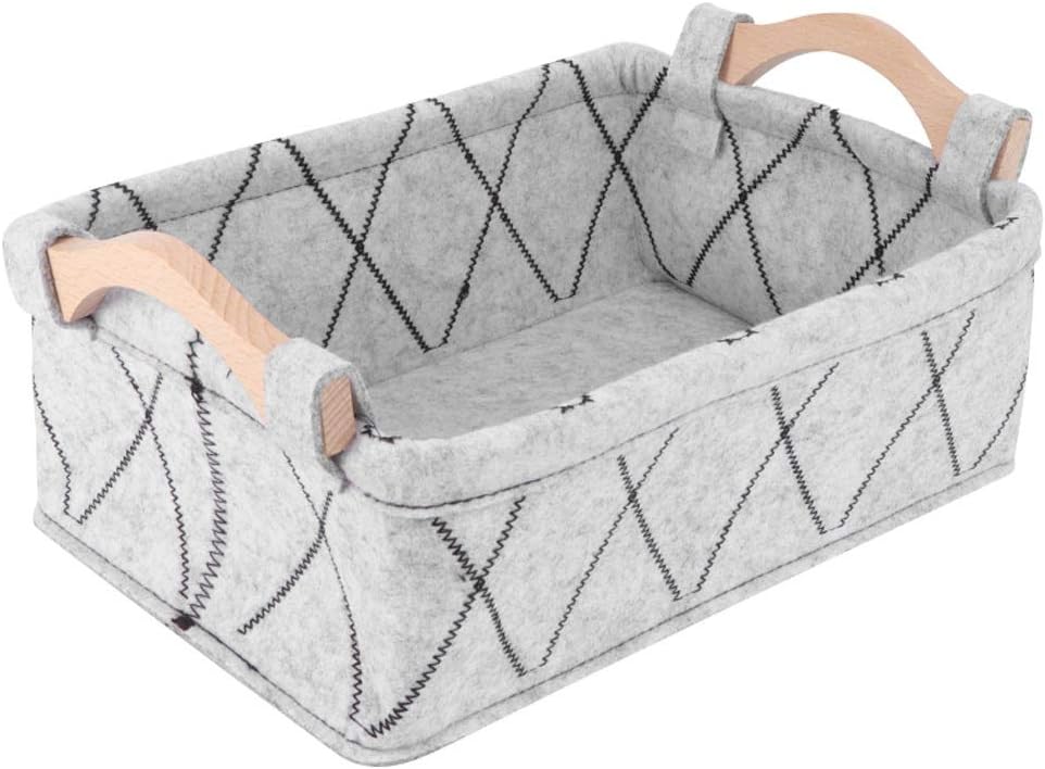 Shopping Basket Felt Storage Basket Storage Container Sundries Books Storage Box