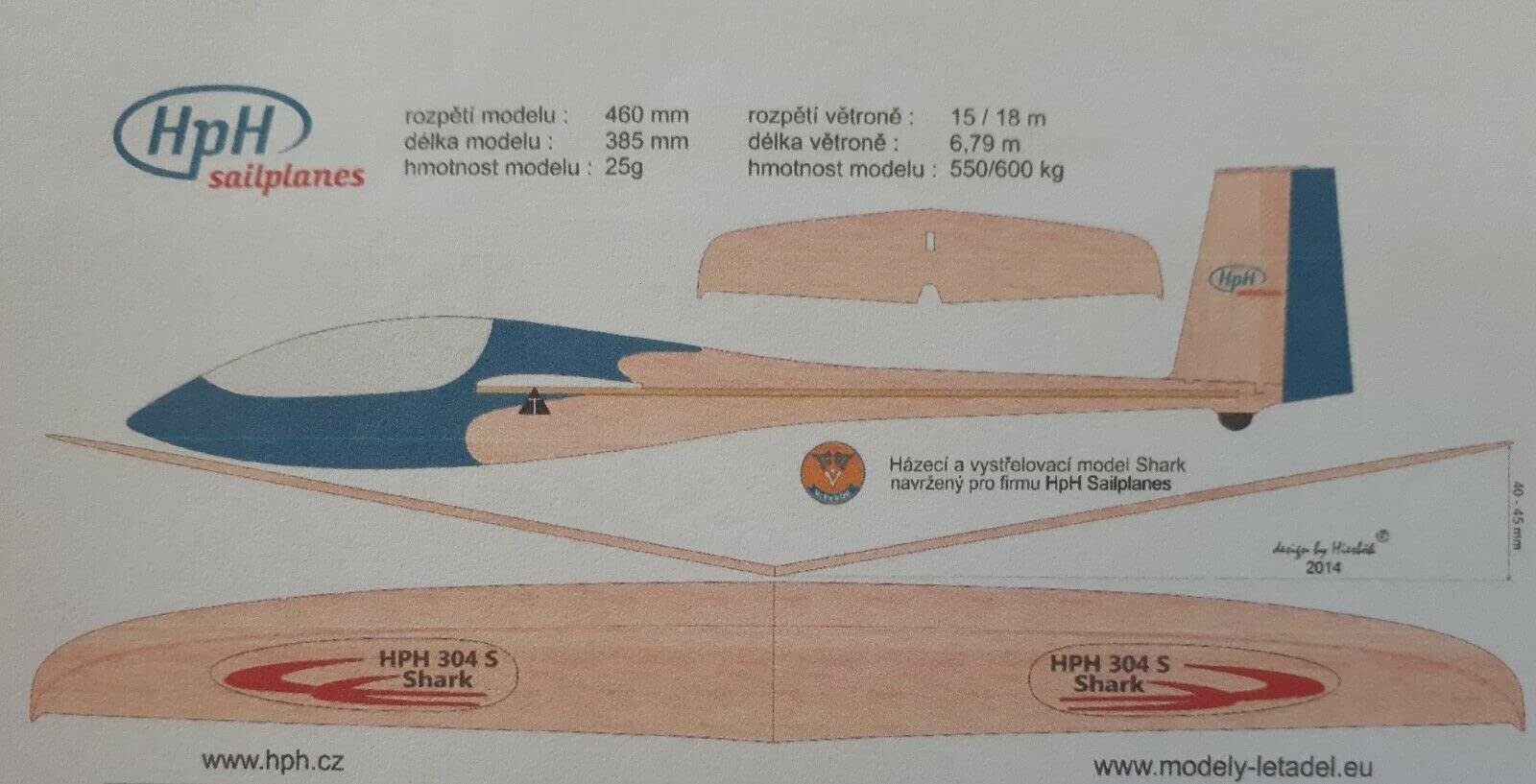 CraftyProducts Twin Shark Model Sailplane Plywood and balsa Chuck Glider, Variety of colors, Medium - Image 3