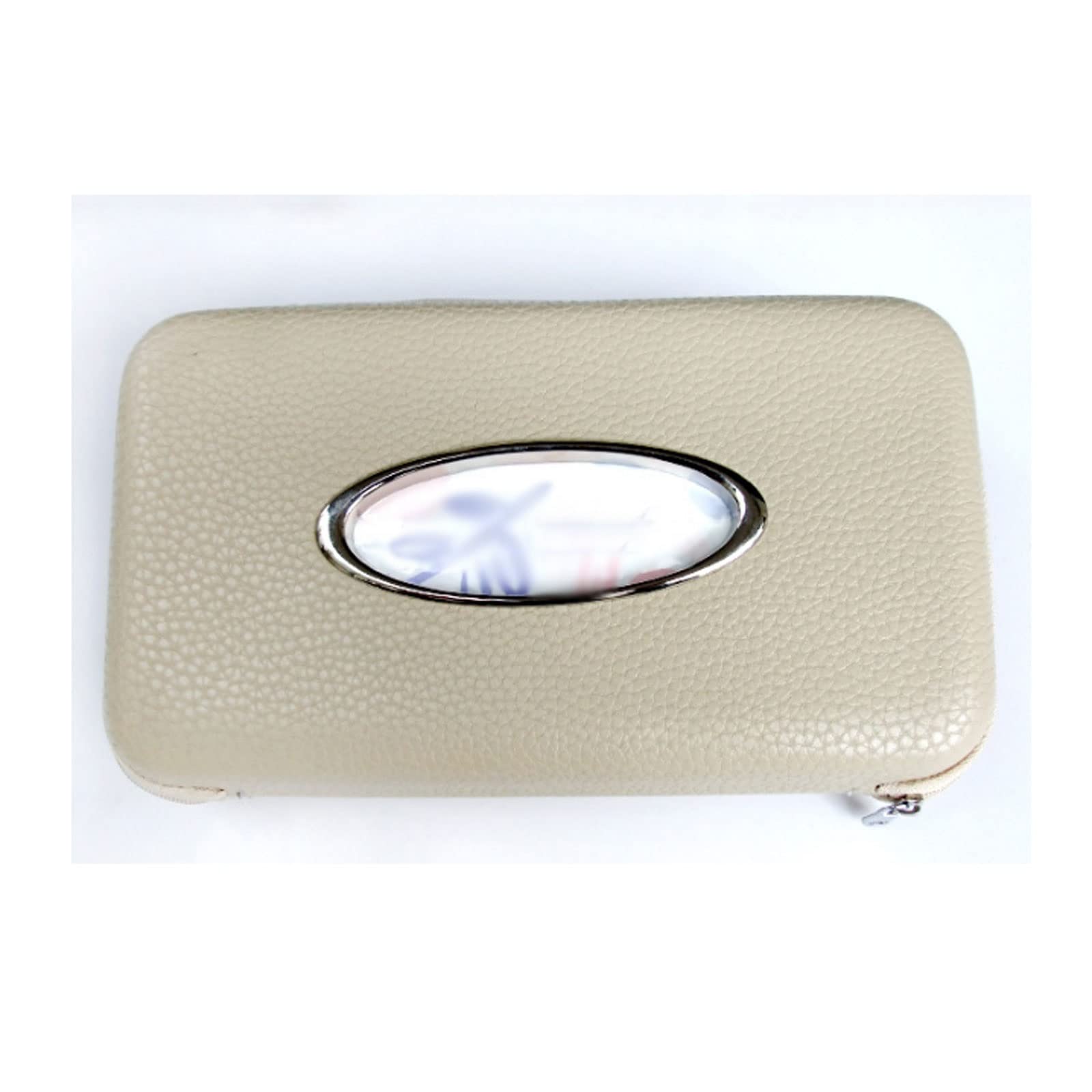 Uchwyty na chusteczki, samochodowe etui na chusteczki, skórzane etui na chusteczki z mikrofibry do pojazdu, pudełka Hangitissue na uchwyt na osłonę samochodową/brązowy/a(Beige)