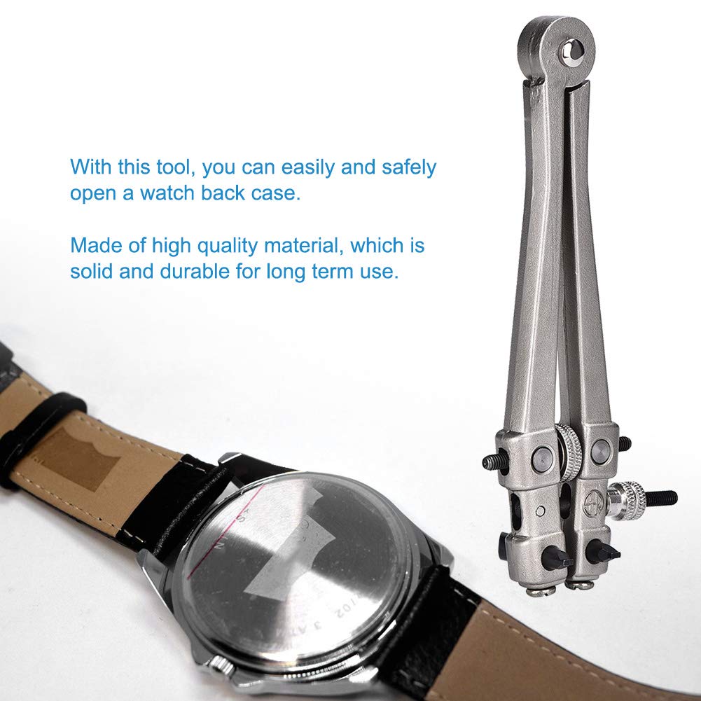 Watch Case Opener, Professional Watch Back Case Opener Cover, Steel Repair Wrench Remover Tool, Wrench Watch Case for Watchmaker