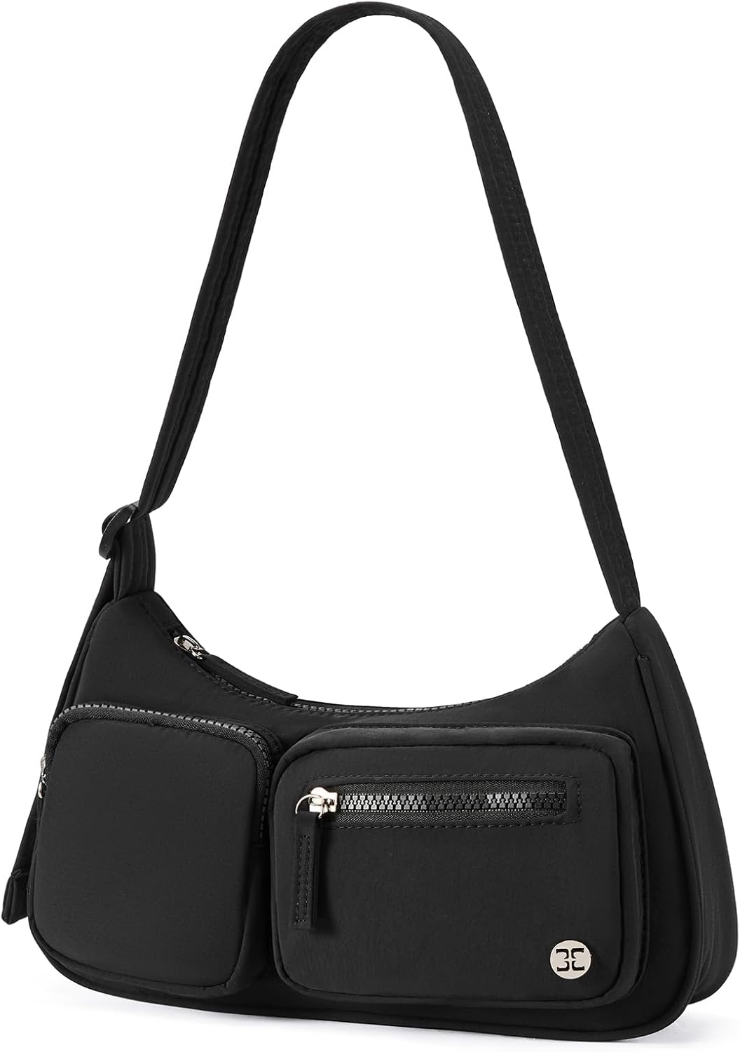 Telena Nylon Shoulder Bag for Women Y2K Trendy Purse Crescent Bag Cute Handbag
