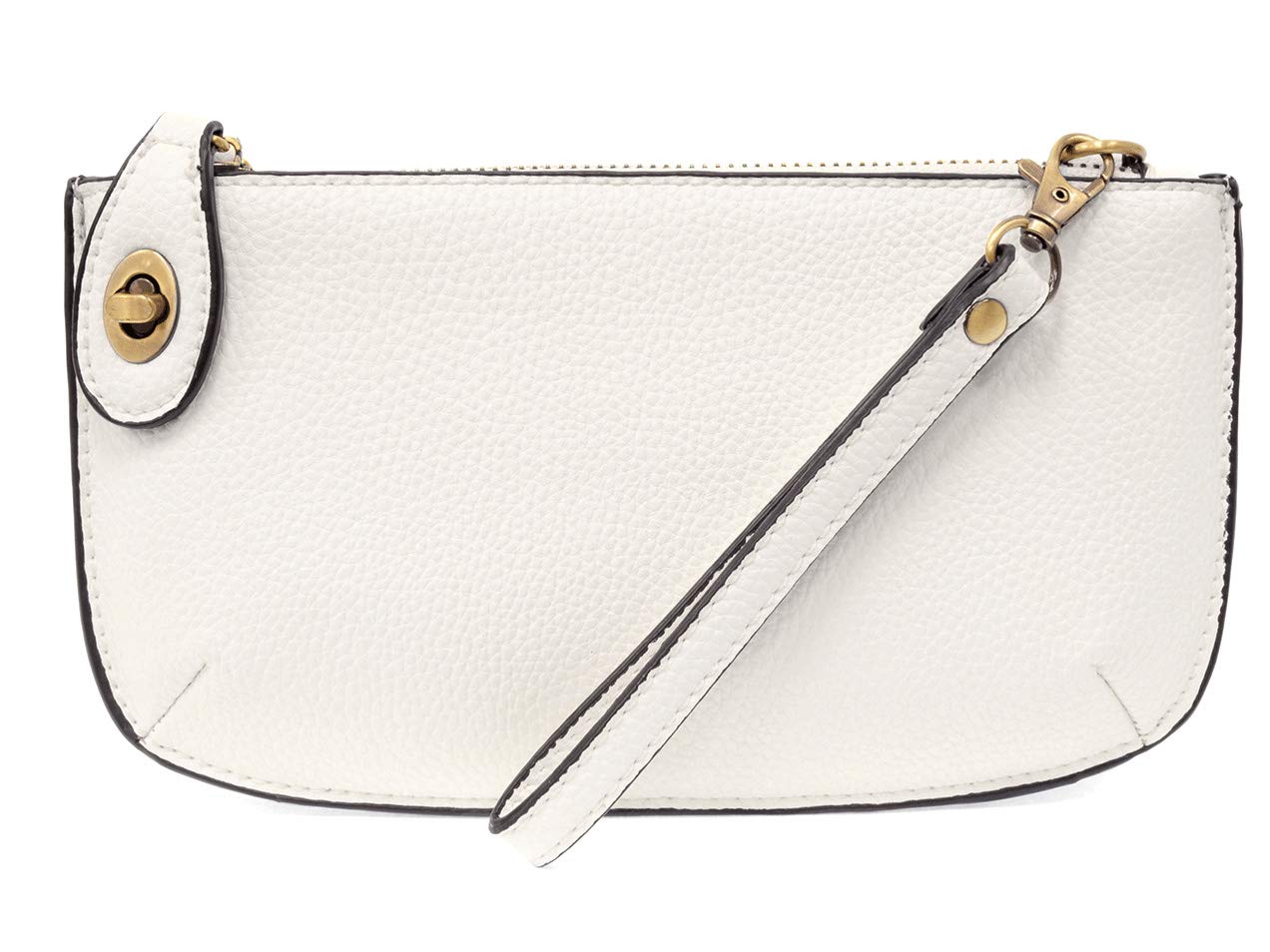 Joy Susan Women's Fashion Purse Mini Crossbody Wristlet Clutch Handbag - White