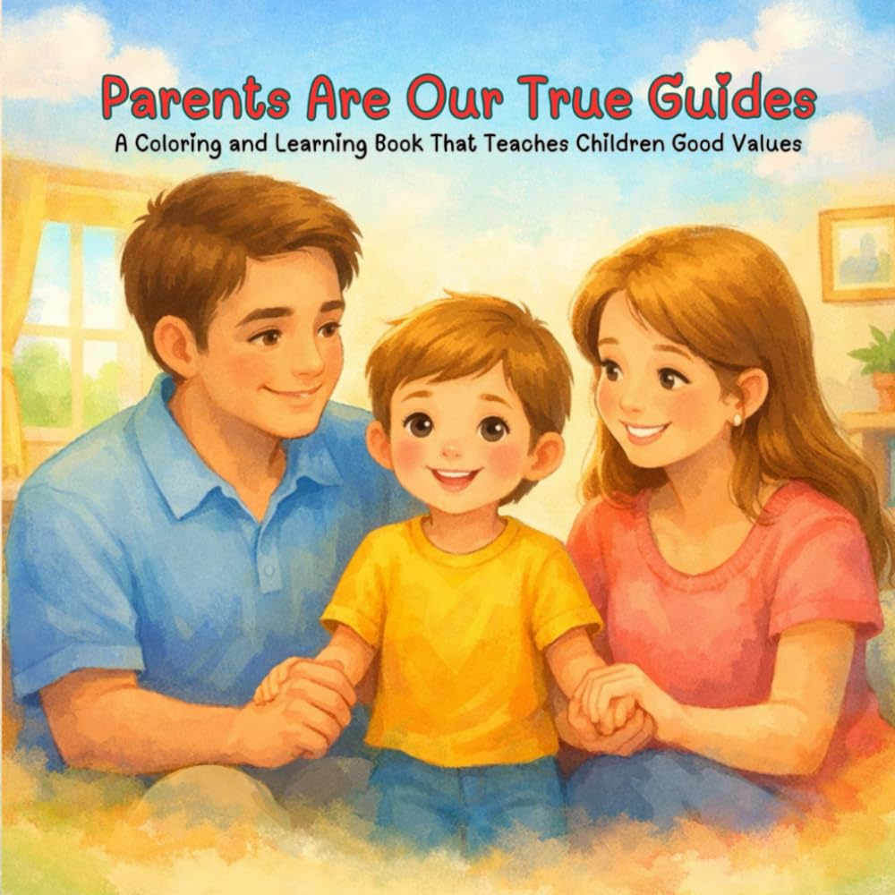 Parents Are Our True Guides: A Coloring and Learning Book That Teaches Children Good Values
