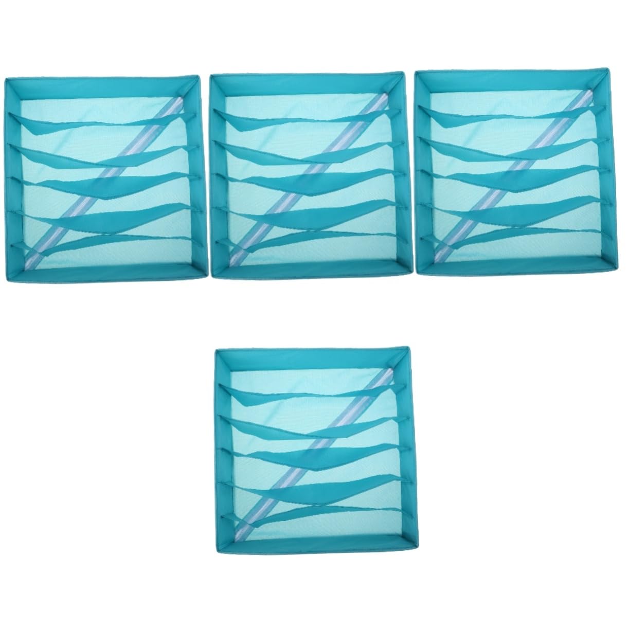 Alipis 4-teiliges Bh-organizer-schubladenset Aus Stoff Mit 6 Fächern Unterwäsche-organizer-box Kommode-organizer Staubdicht Und Reißfest Für Socken Und Krawatten