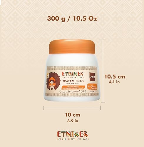 Miniatura 5 de Etniker Tratamiento Profundo Pelo Rizado o Afro Cocout Karite L'mar | Lmar Tratamiento Profundo Capilar - Cabello Rizado u Ondulado 20oz-570gr