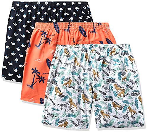 Image of Longies Men's Cotton Printed Regular Boxer Shorts