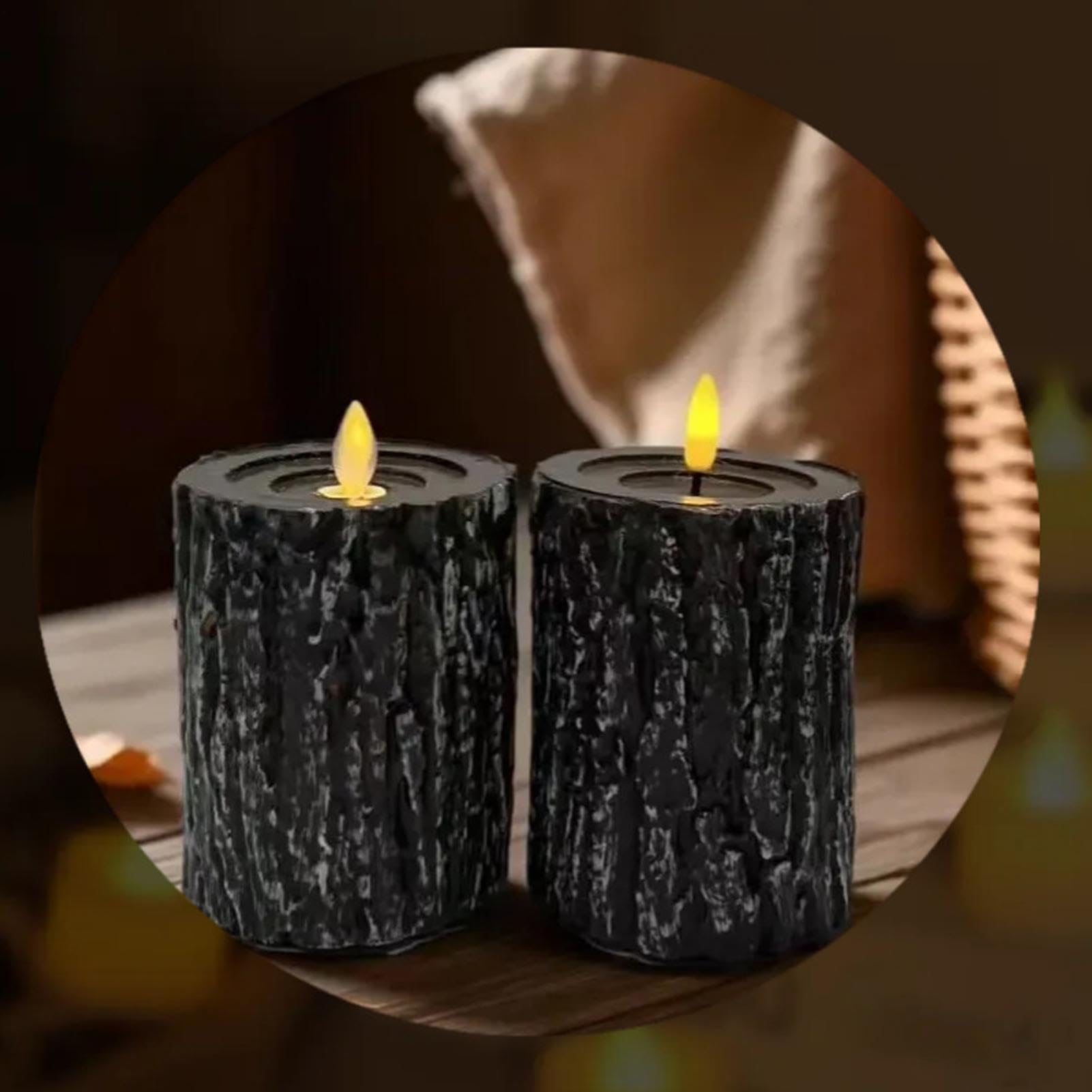 Candele a pilastro senza fiamma, decorazione a LED tremolante con timer remoto, candele decorative per interni, per finestre, camino, doccia, autunno, feste di nozze, casa e interni