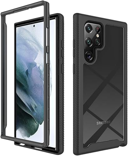 AKABEILA Funda compatible con Samsung Galaxy S22 Ultra, compatible con Samsung Galaxy S22 Ultra, fundas de teléfono de cuerpo completo de 360,