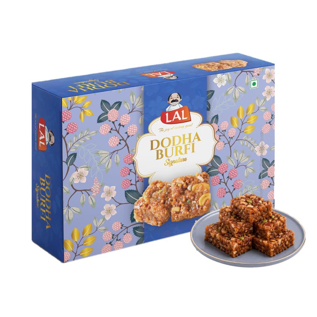 Lal Sweets Dodha Burfi 400g || Made with Fresh Cashew Nuts and Dry Copra|| Authentic and Fresh Indian Burfi Sweet