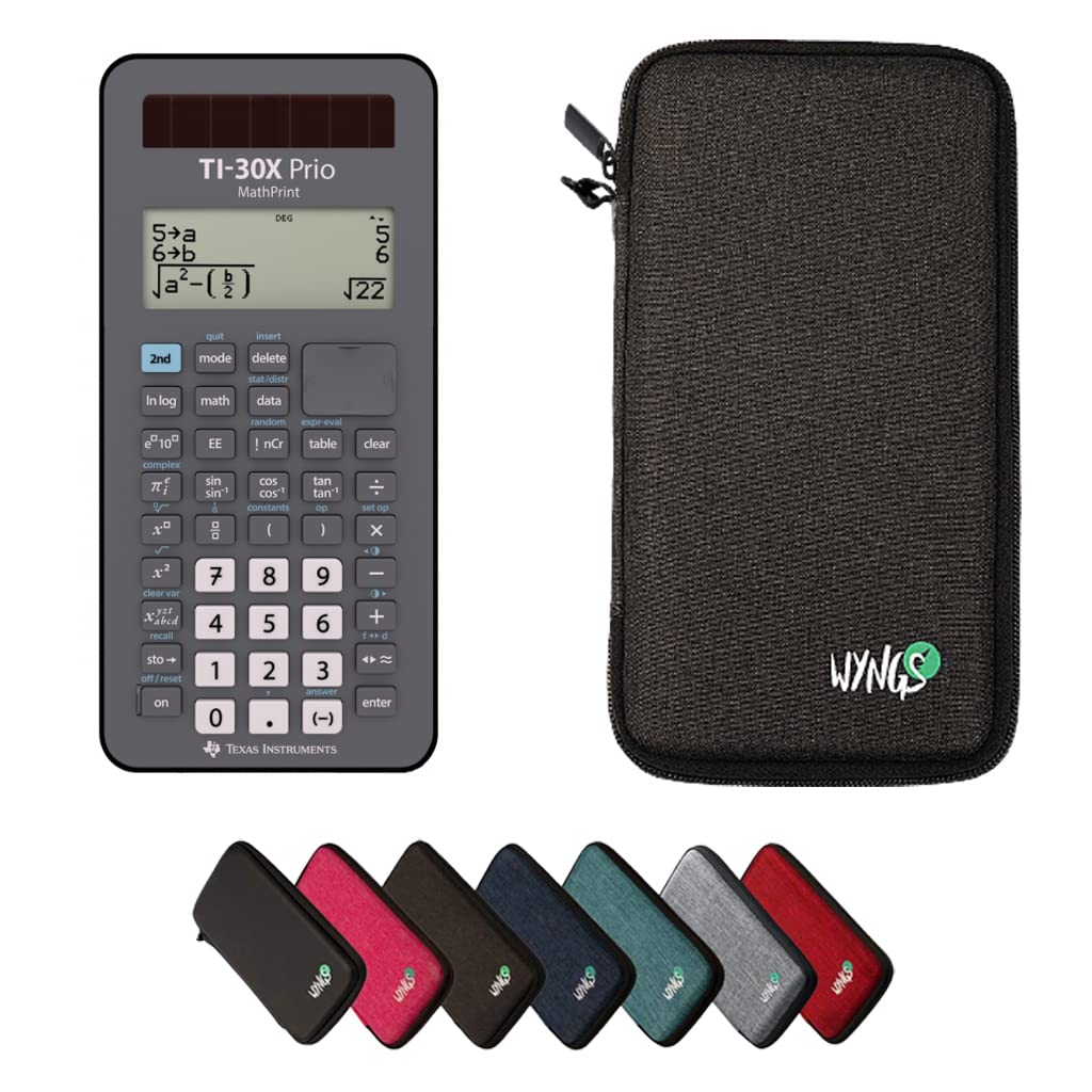 CALCUSO Basic Set Dark Gray with Calculator TI-30X Prio MathPrint โ image 1