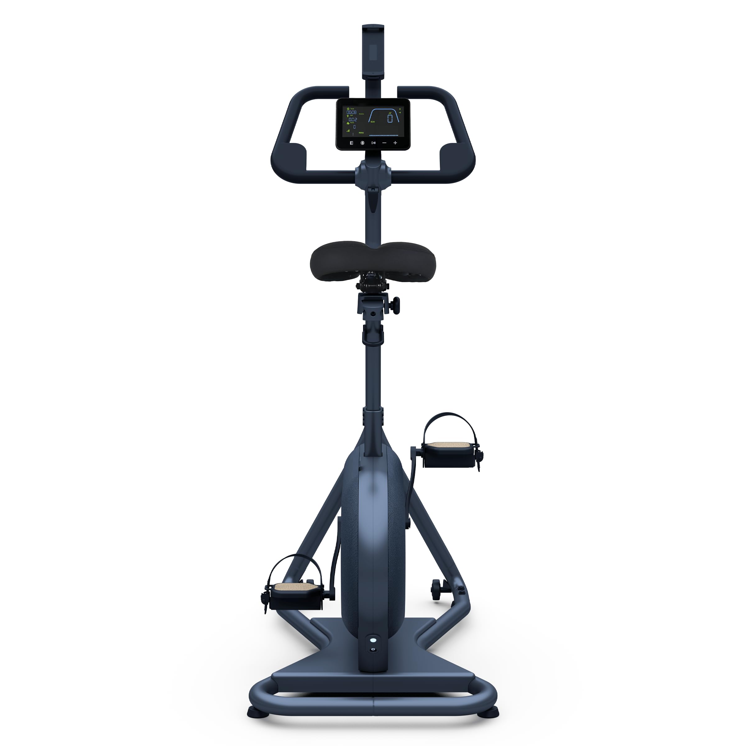 KETTLER SPORT Ergometer HOI TOUR STONE | Induktionsbremssystem mit bis zu 500 Watt Spitzenleistung | 20 Trainingsprogramme, interaktives Training mit Apps