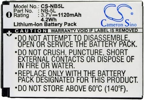 Miniatura 4 de VI VINTRONS Batería 1120mAh para CANON PowerShot SD800 IS, PowerShot SD850 IS