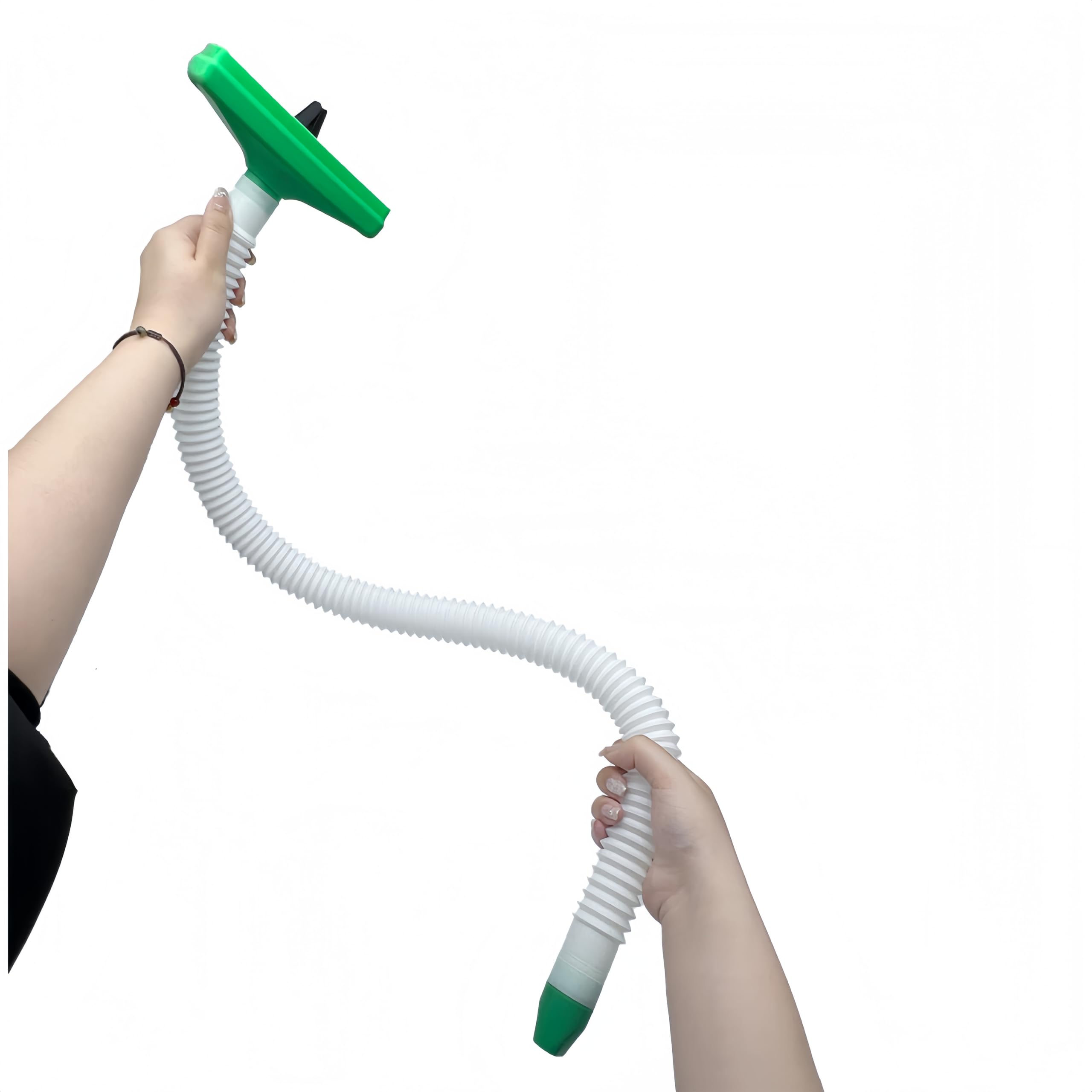 Aria Condizionata Per Auto - Tubo Prolunga Bocchetta 85/157cm per Cani in Auto, Tubo Flessibile Estensibile Condizionatore Universale ，Prolungatore Sfiato Aria Fredda Posteriore (Bianco, 157)