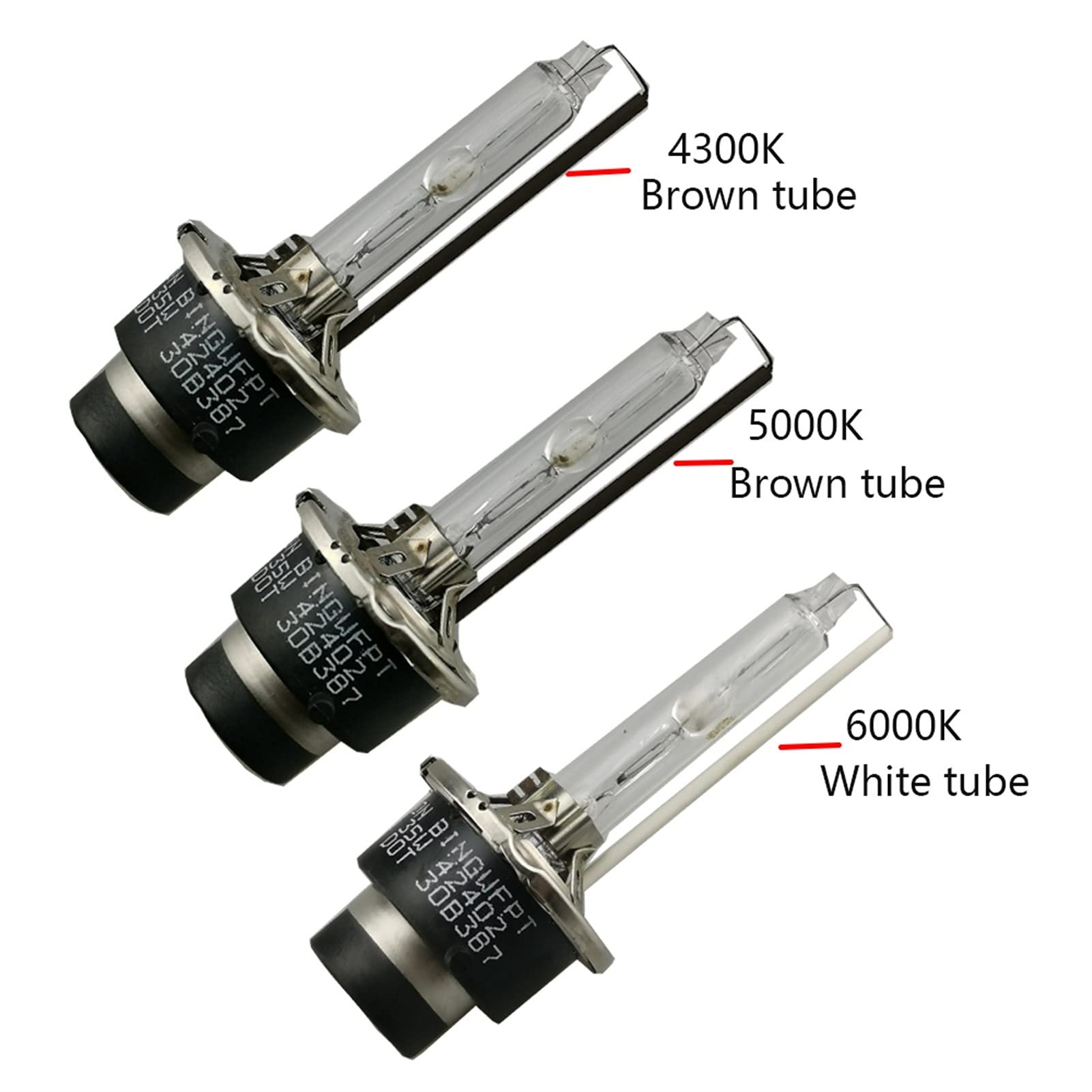 Żarówka ledowa 2 sztuk Xenon Hid Bulb Hid Xenon D2S Lampa Xenon Bulb 35W D1S D2S D2R D3S D4S D4R 4300K ​​5000K 6000K (Color : 4300K Warm white, Size : D4R)