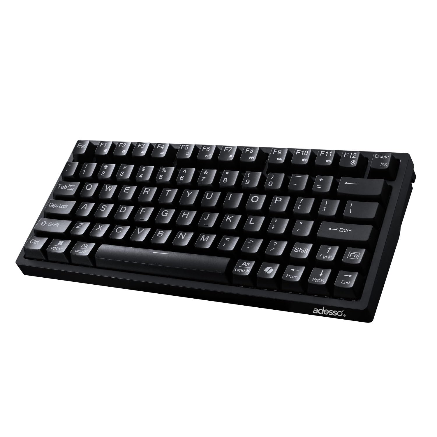 ADESSO AKB-610UB Multi-OS Mechanical Compact Keyboard with Copilot Ai Hotkey, Blue Switch, Clicky and Tactile