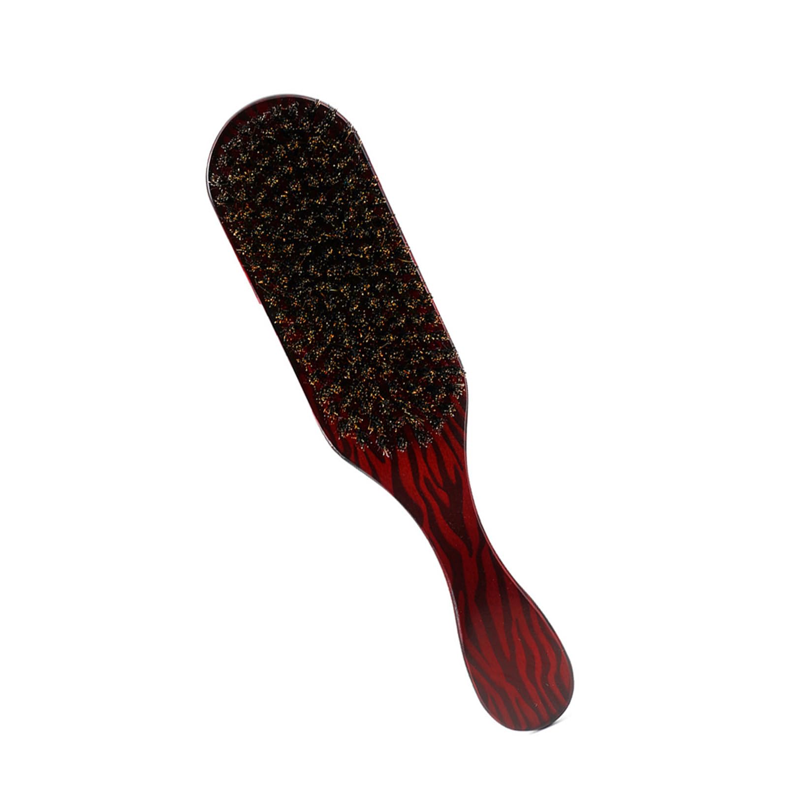 Moncer Hair Brush Boar Bristle Styling Brush with eucalyptus handle 24x5.7x4cm Paddle Hair Brush Wave Brush for Thick Thin Curly Frizzy All Hair Types